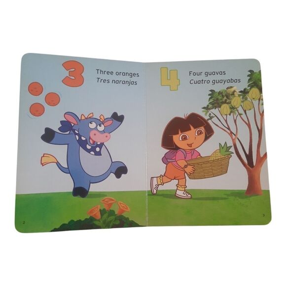 123 Dora the Explorer Board Book Hardback Tag Junior Leap Frog Book - Picture 2 of 2